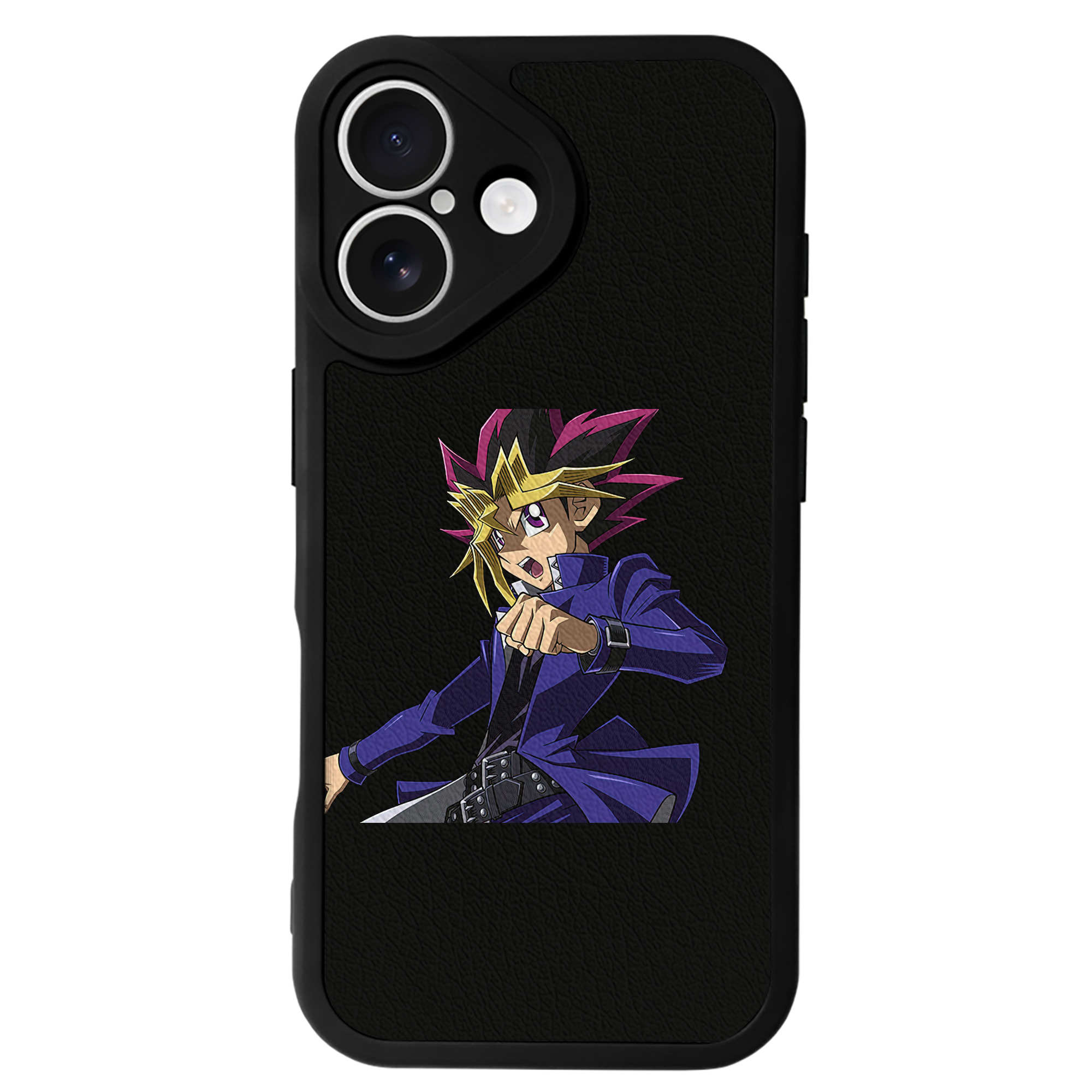 遊☆戯☆王 Yu-Gi-Oh! 【iPhone 16シリーズ対応】シリコンスマホケース（レザー調） 材質：シリコン